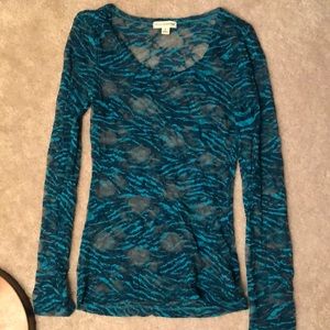 Lace long sleeve shirt